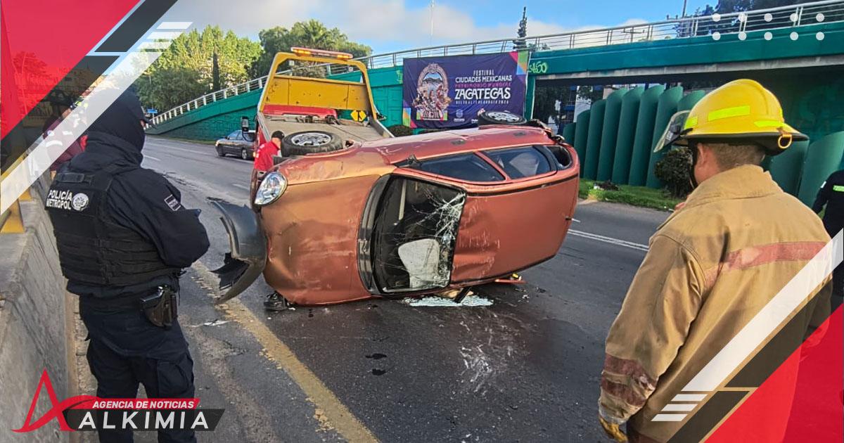 El accidente ocurrió a la altura de la unidad de Derecho.