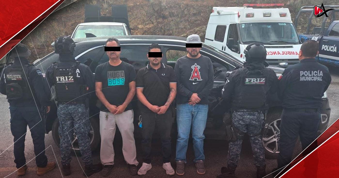 Detienen a tres hombres de Jalisco con dinero en efectivo