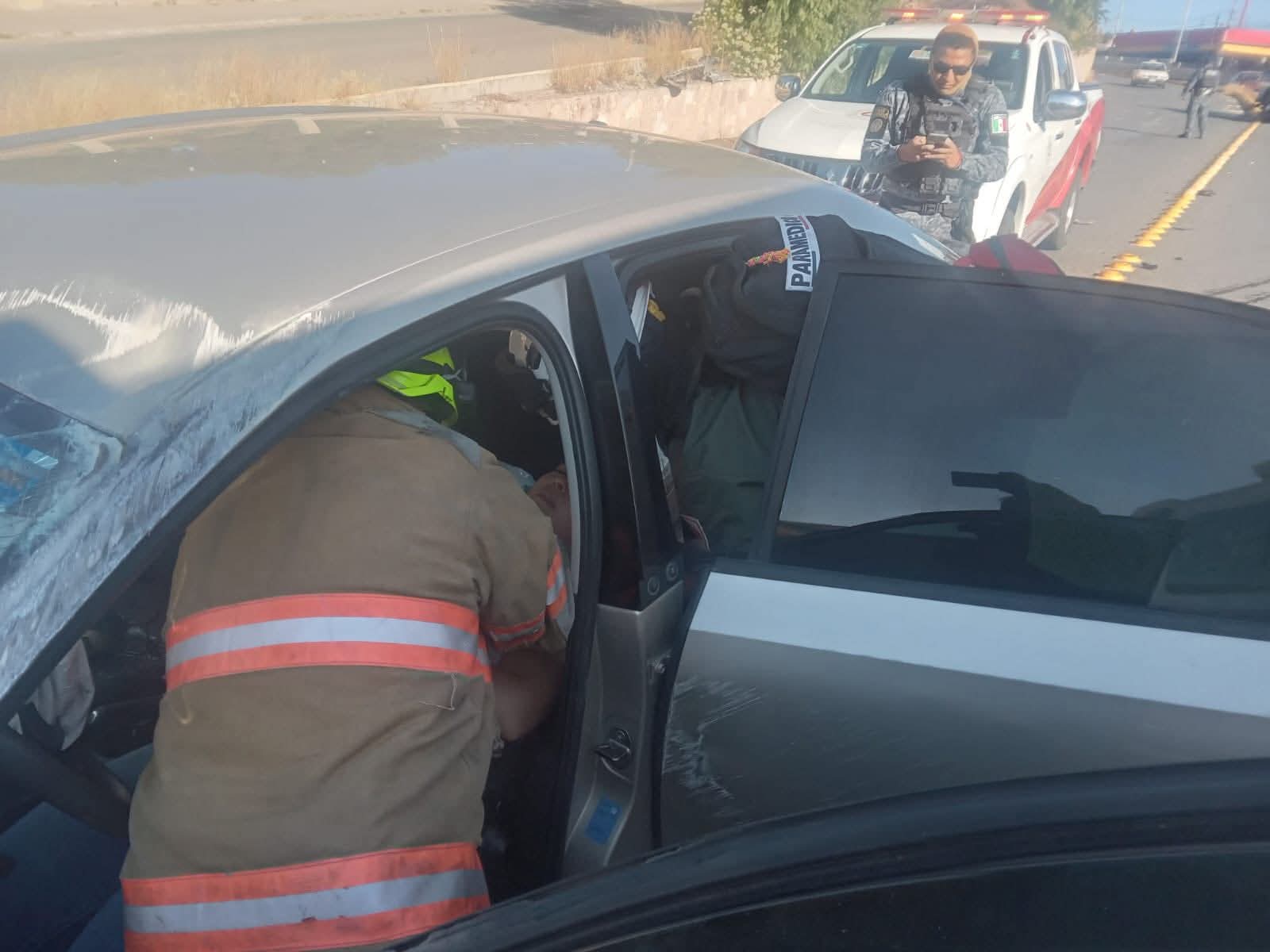 Accidente en calzada Solidaridad deja una mujer lesionada