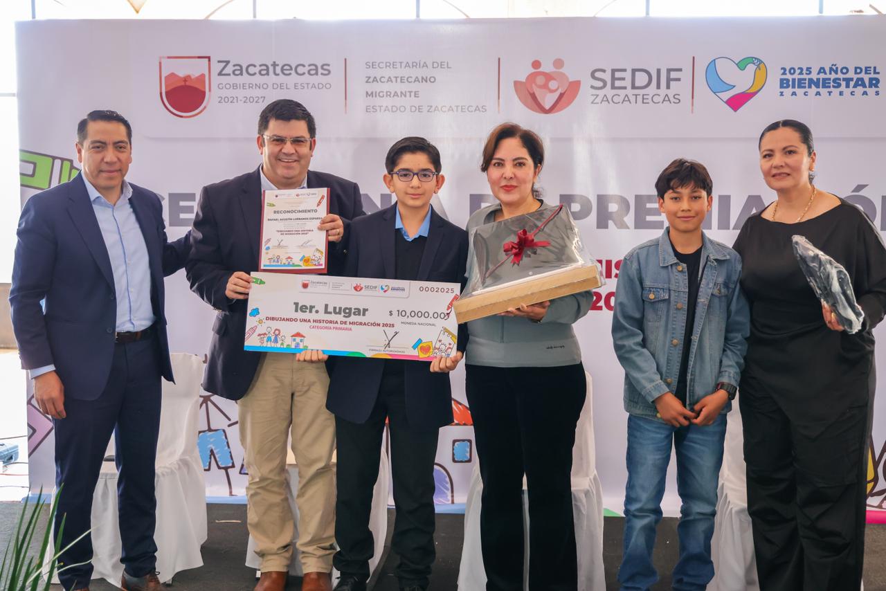 Premia gobierno de Zacatecas a la niñez migrante en concurso de dibujo