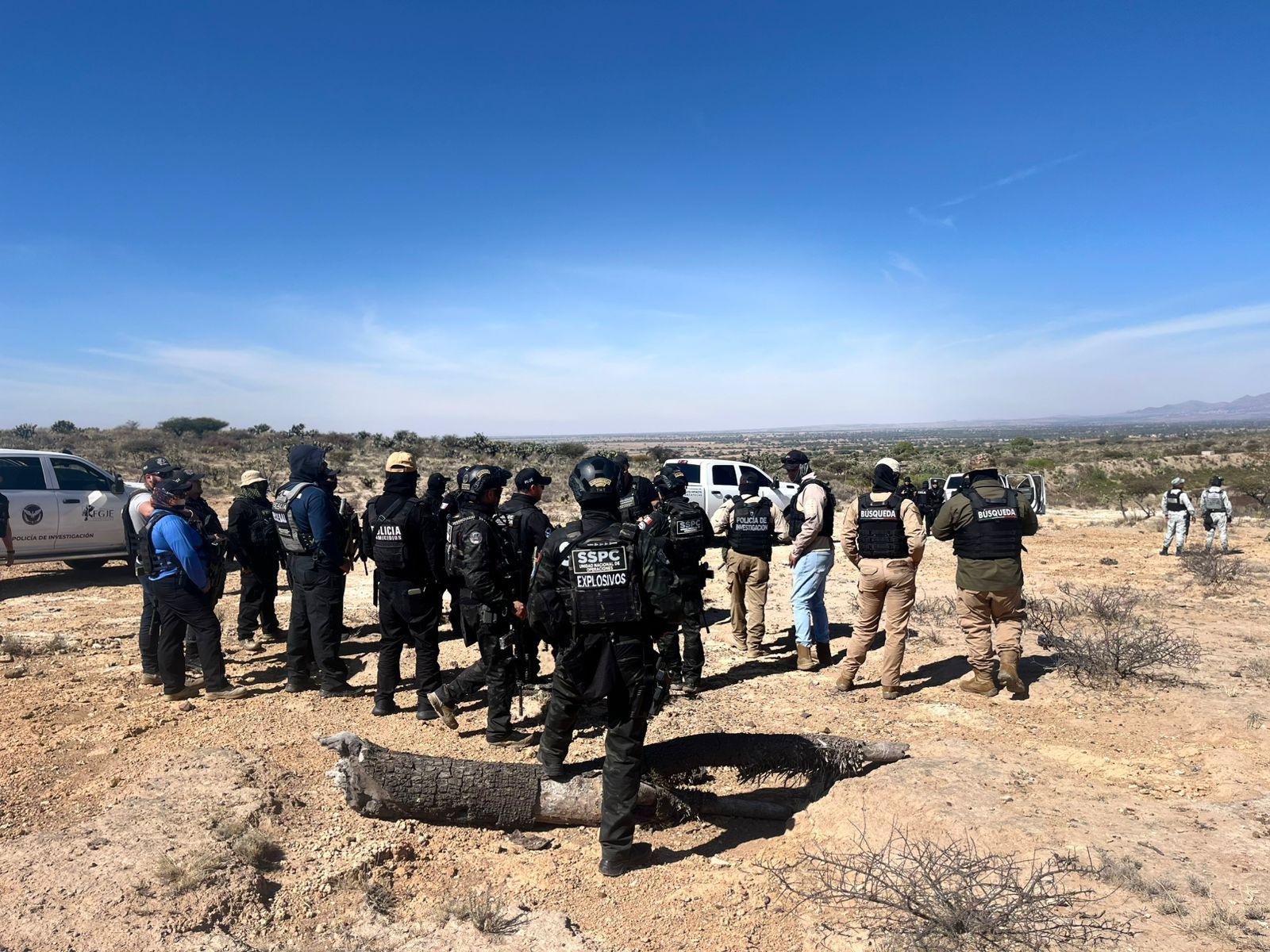 Encabezan autoridades operativo de búsqueda en Pinos