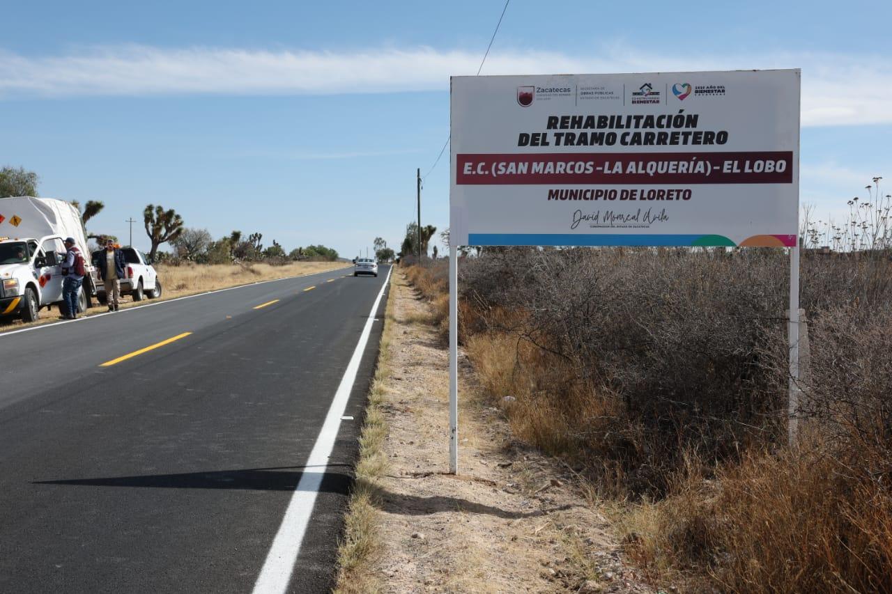 Inauguran rehabilitación carretera en El Lobo, Loreto