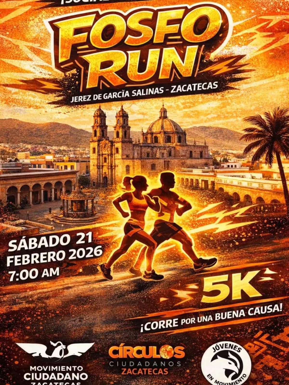 Jerez se viste de naranja con la Fosfo Run 5k