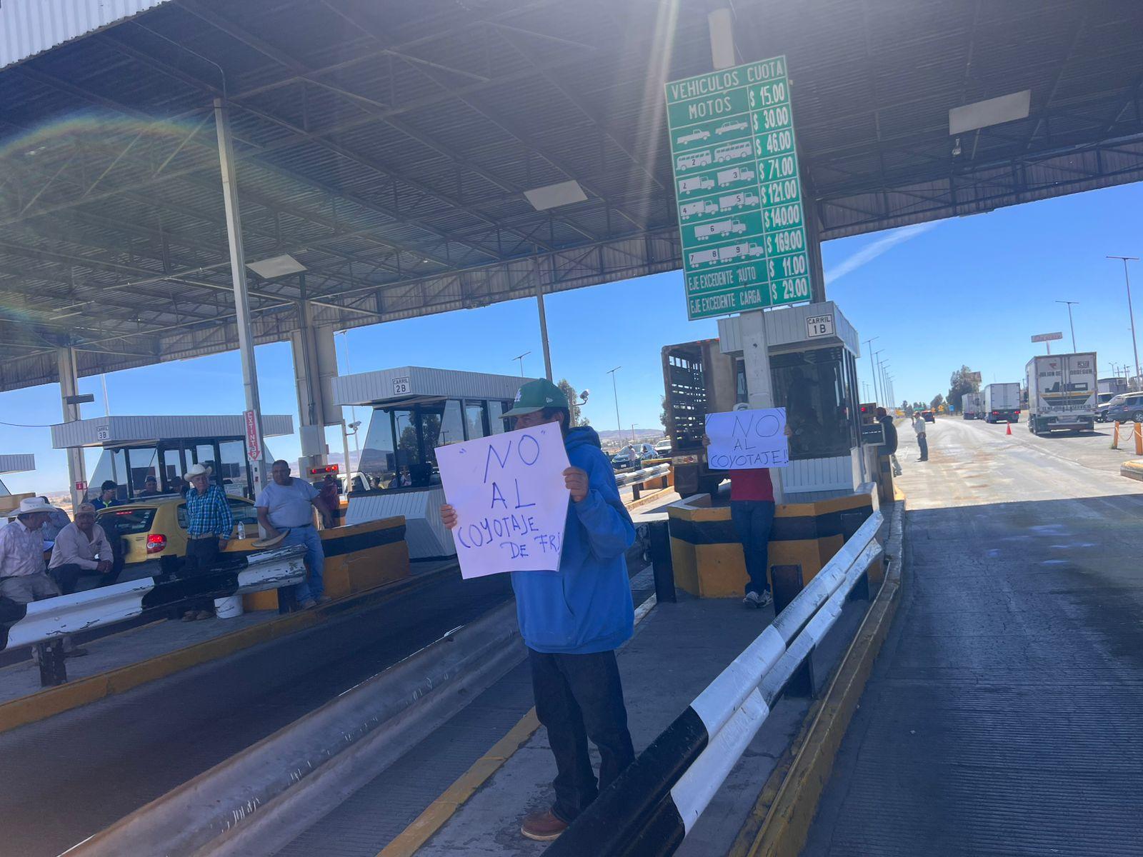 Productores frijoleros cumplen tercer día de protesta en la Caseta de Calera