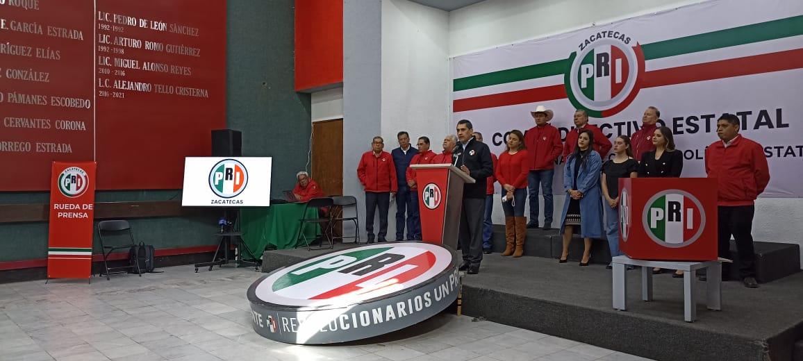 Anuncia PRI Zacatecas procesos contra militantes desleales