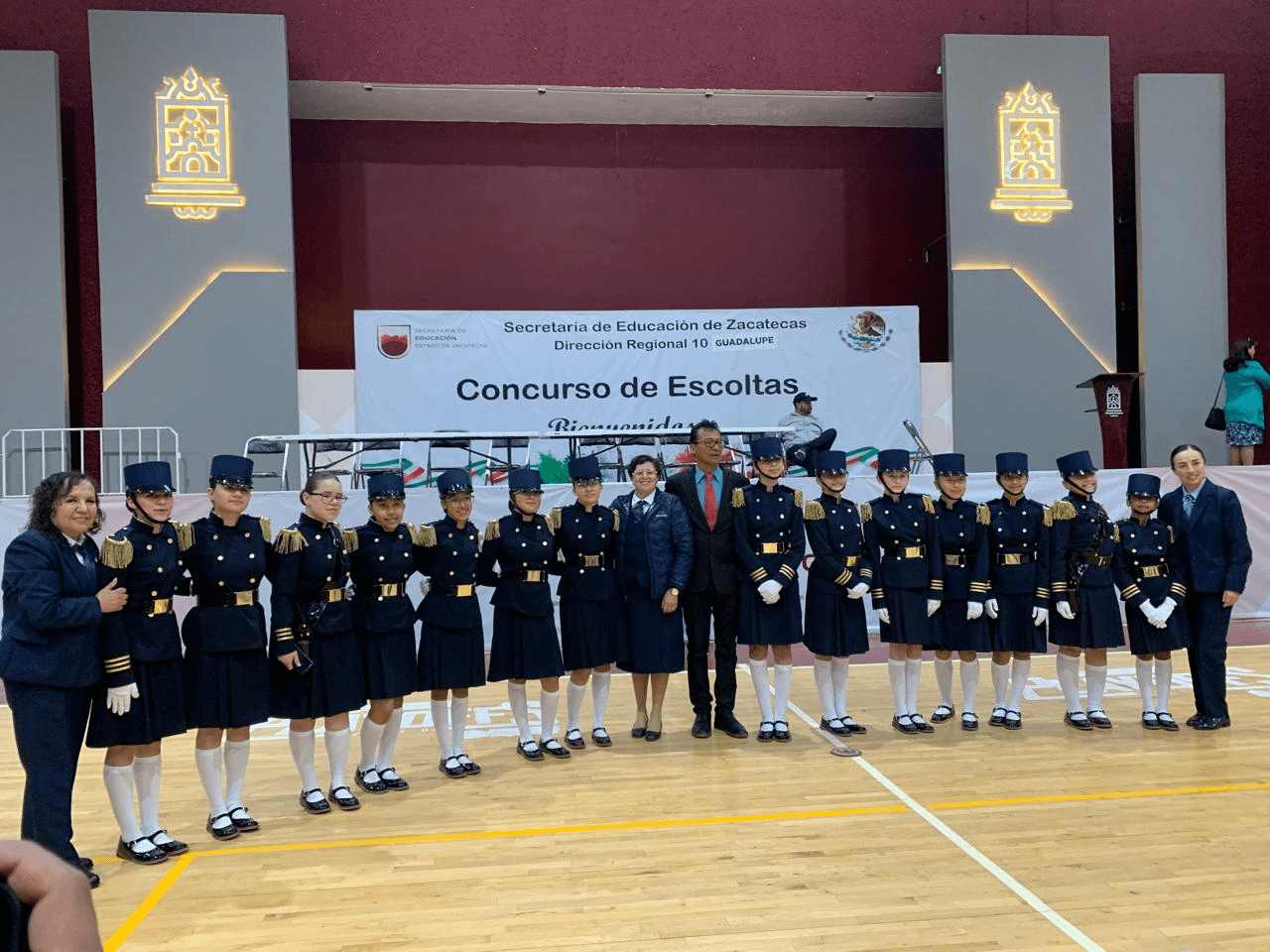 Obtiene Instituto Sebastián Cabot primer lugar en fase regional en concurso de escoltas