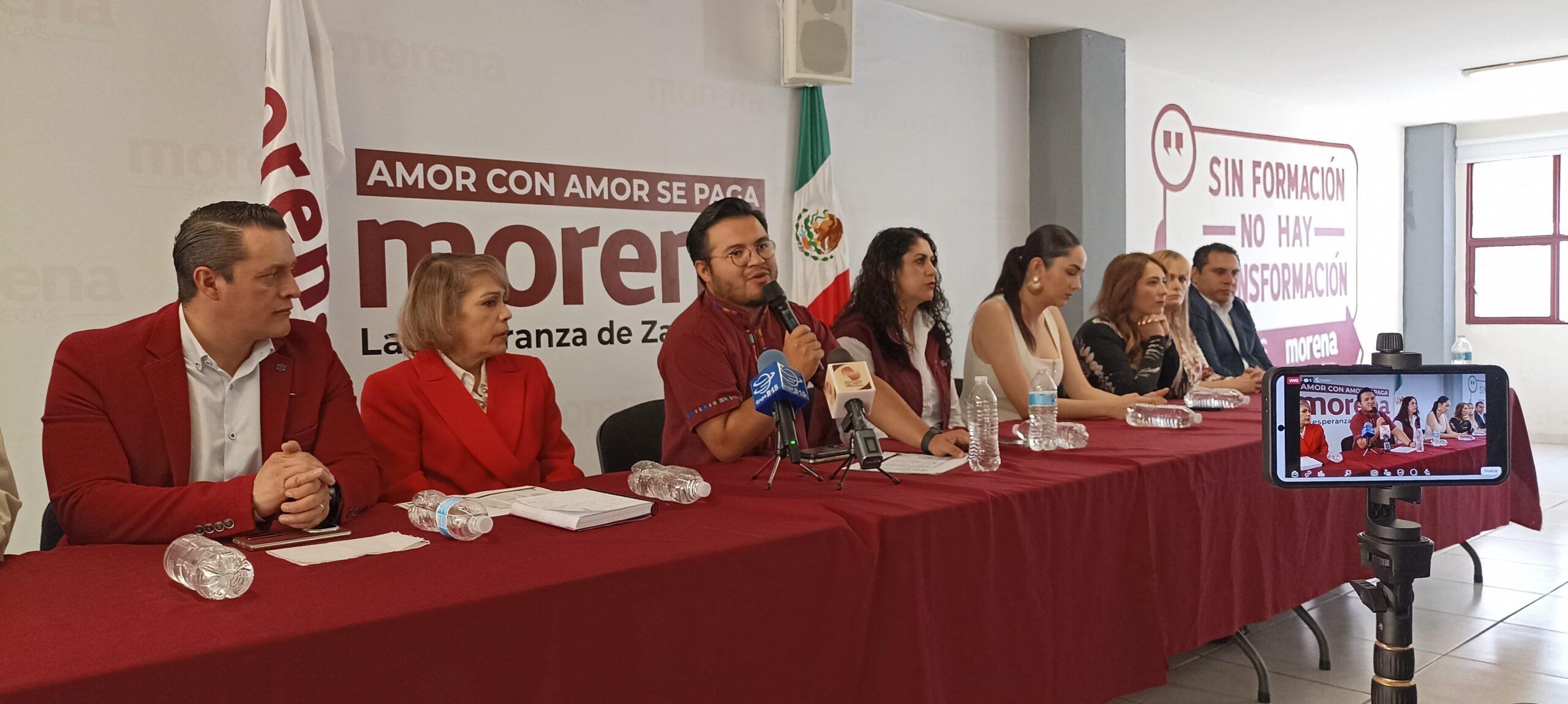 Refrenda Morena Zacatecas apoyo a reformas de Claudia Sheinbaum
