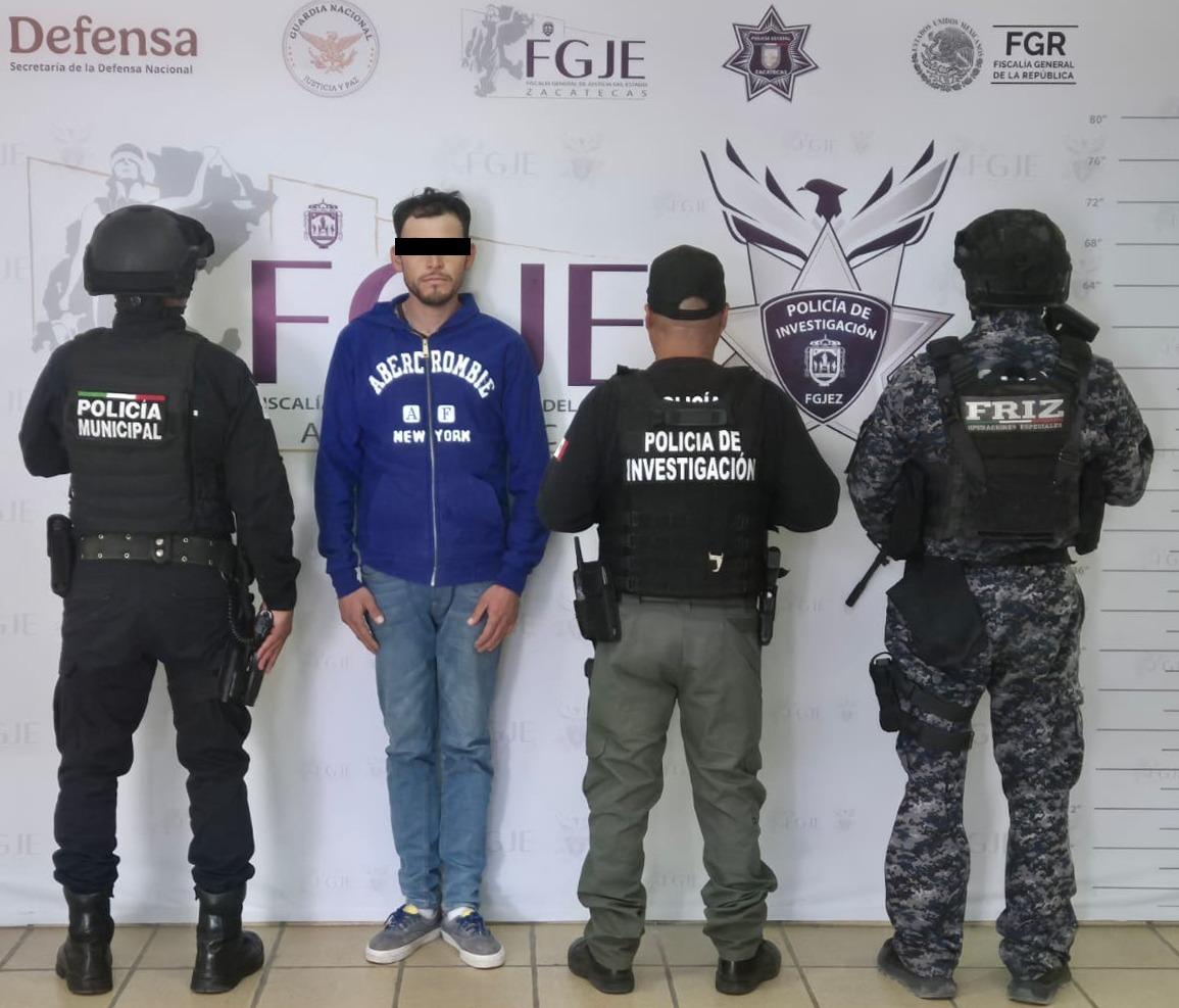 Capturan en Fresnillo a hombre buscado por delito de extorsión