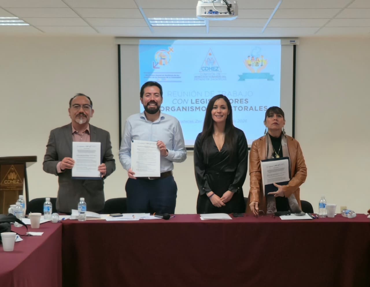 Realiza CDHEZ reunión para fortalecer derechos político-electorales