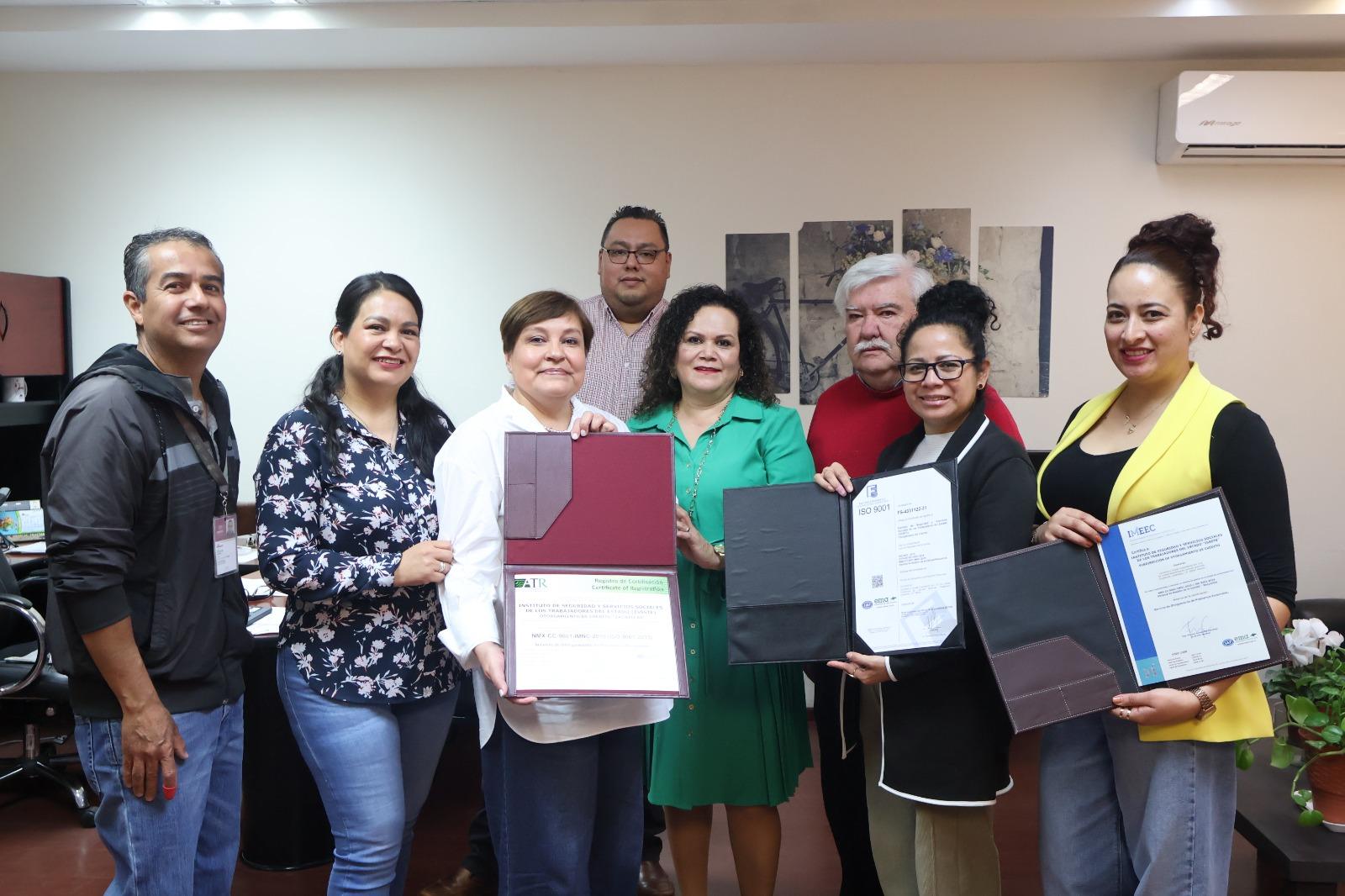 Obtiene ISSSTE Zacatecas certificación internacional por proceso de créditos personales