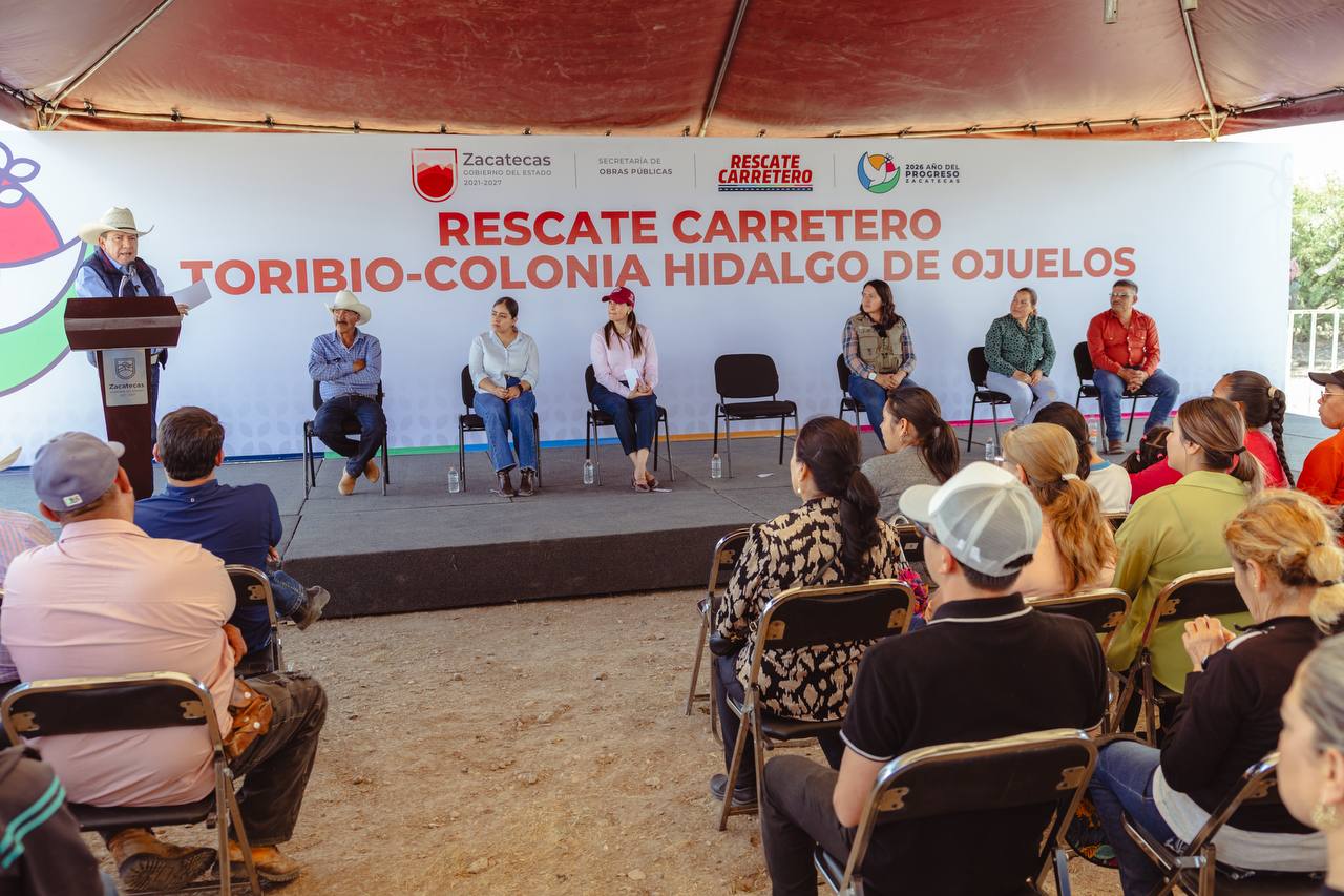 Entrega David Monreal tramo carretero y anuncia inversión de 500 mdp para Calera y Fresnillo