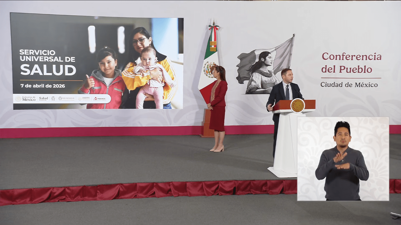 Anuncia Sheinbaum servicio universal de salud en México a partir de 2027