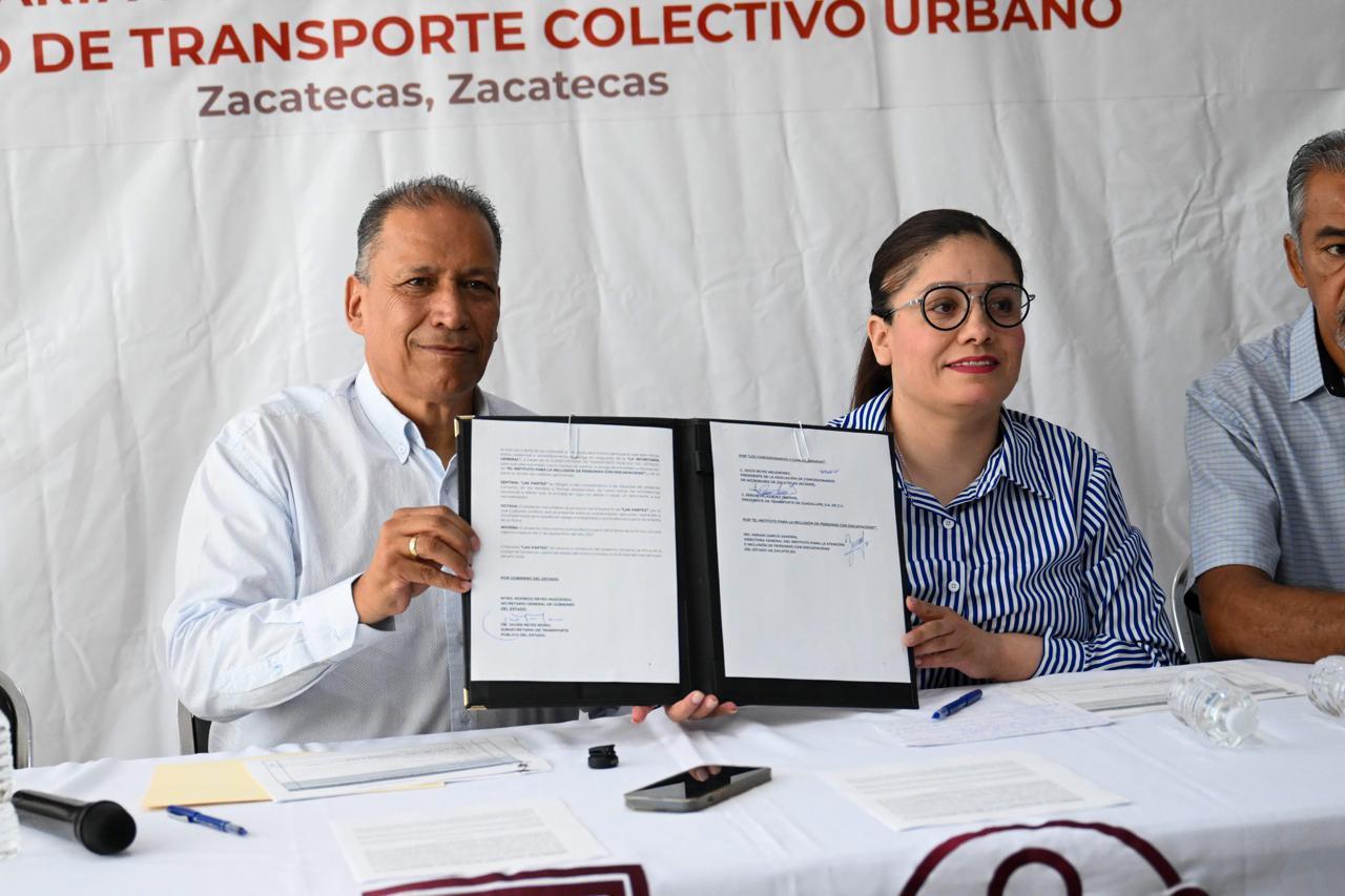Fijan tarifa de 5 pesos en transporte público para personas con discapacidad en Zacatecas