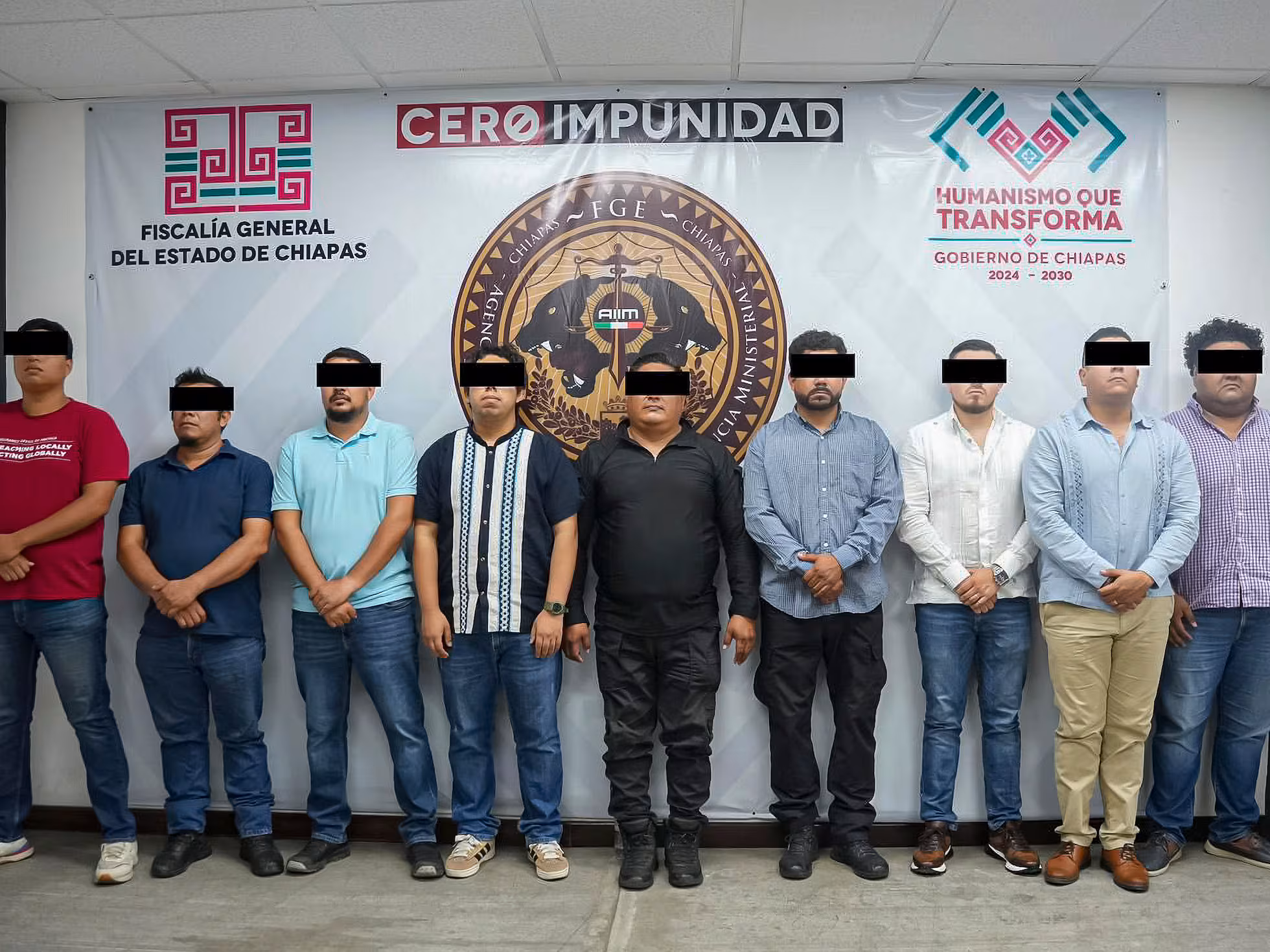 Detienen a 10 policías por tortura contra dos hombres en Chiapas