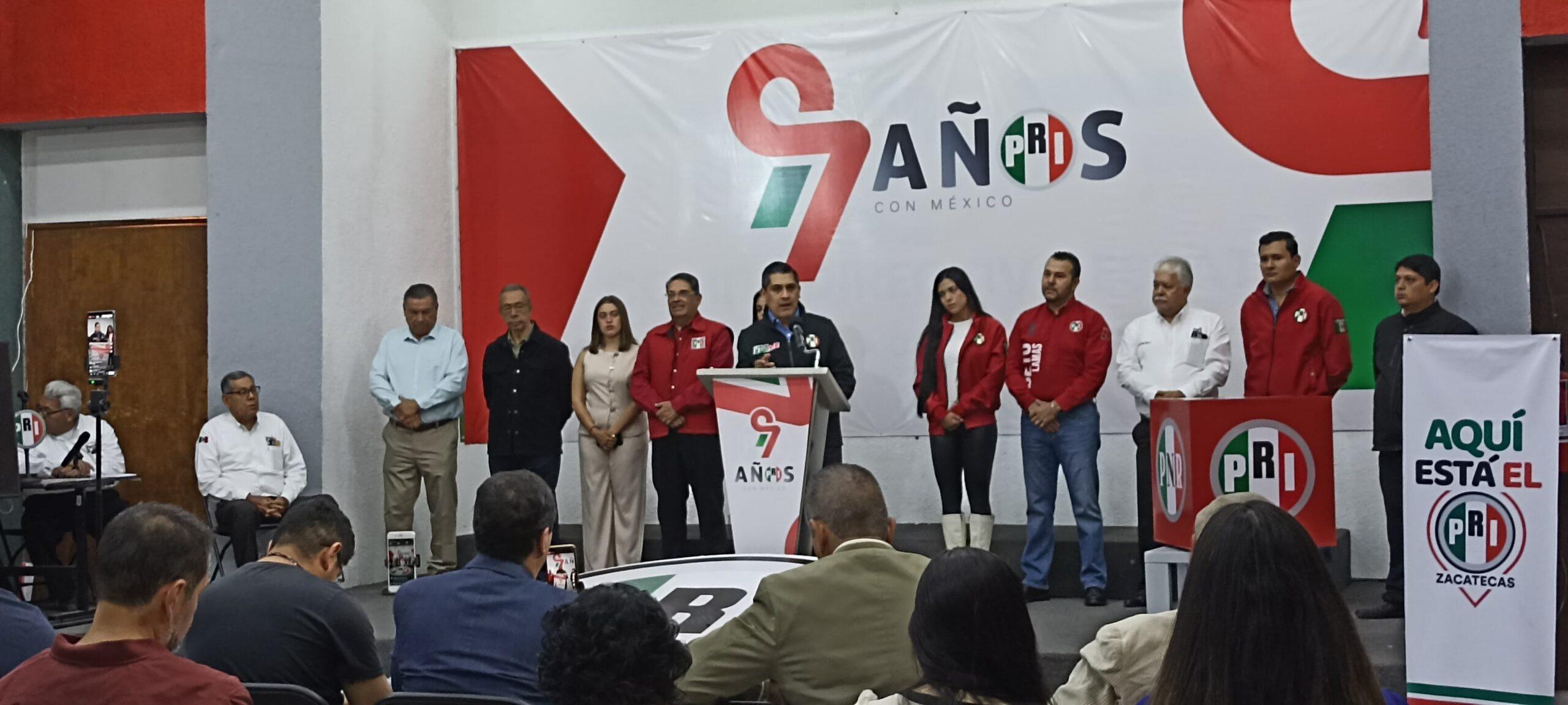 Justifica PRI Zacatecas falta de respuesta sobre conflicto de interés en la ASE