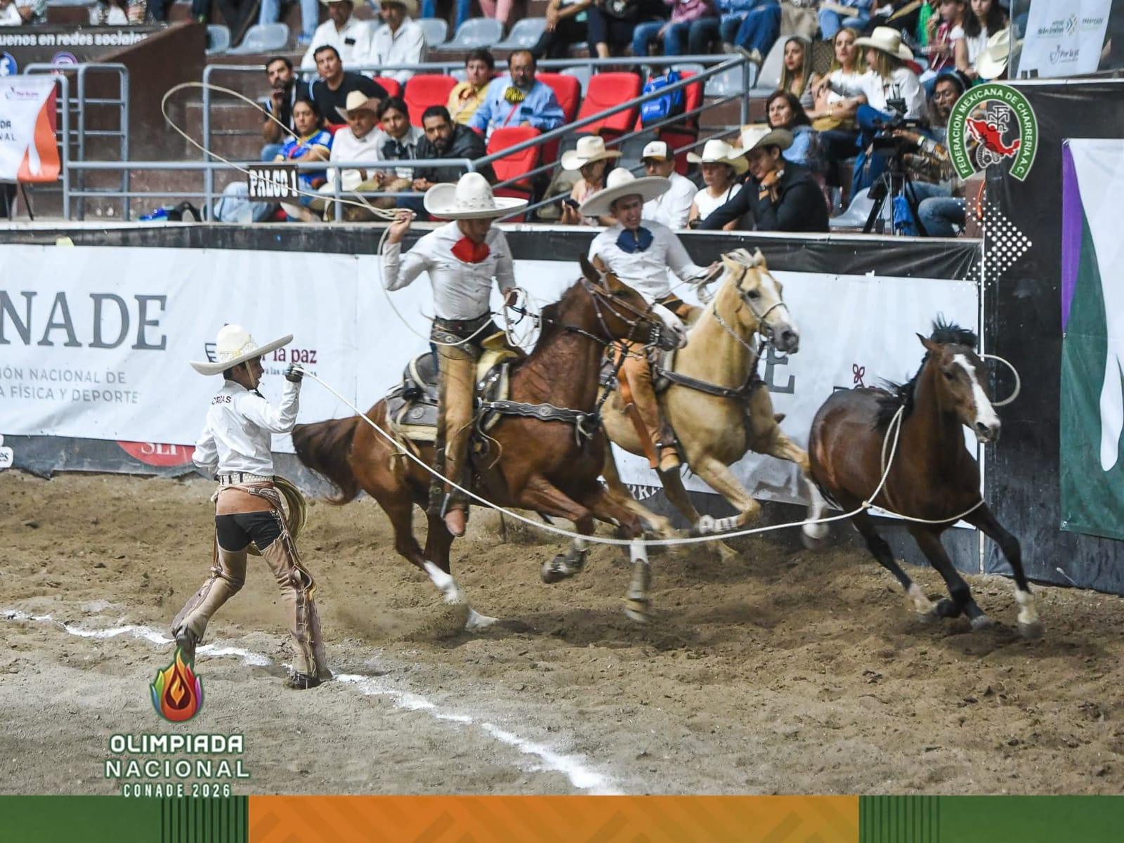 Se coloca Zacatecas en octavo lugar en Olimpiada Nacional de Charrería