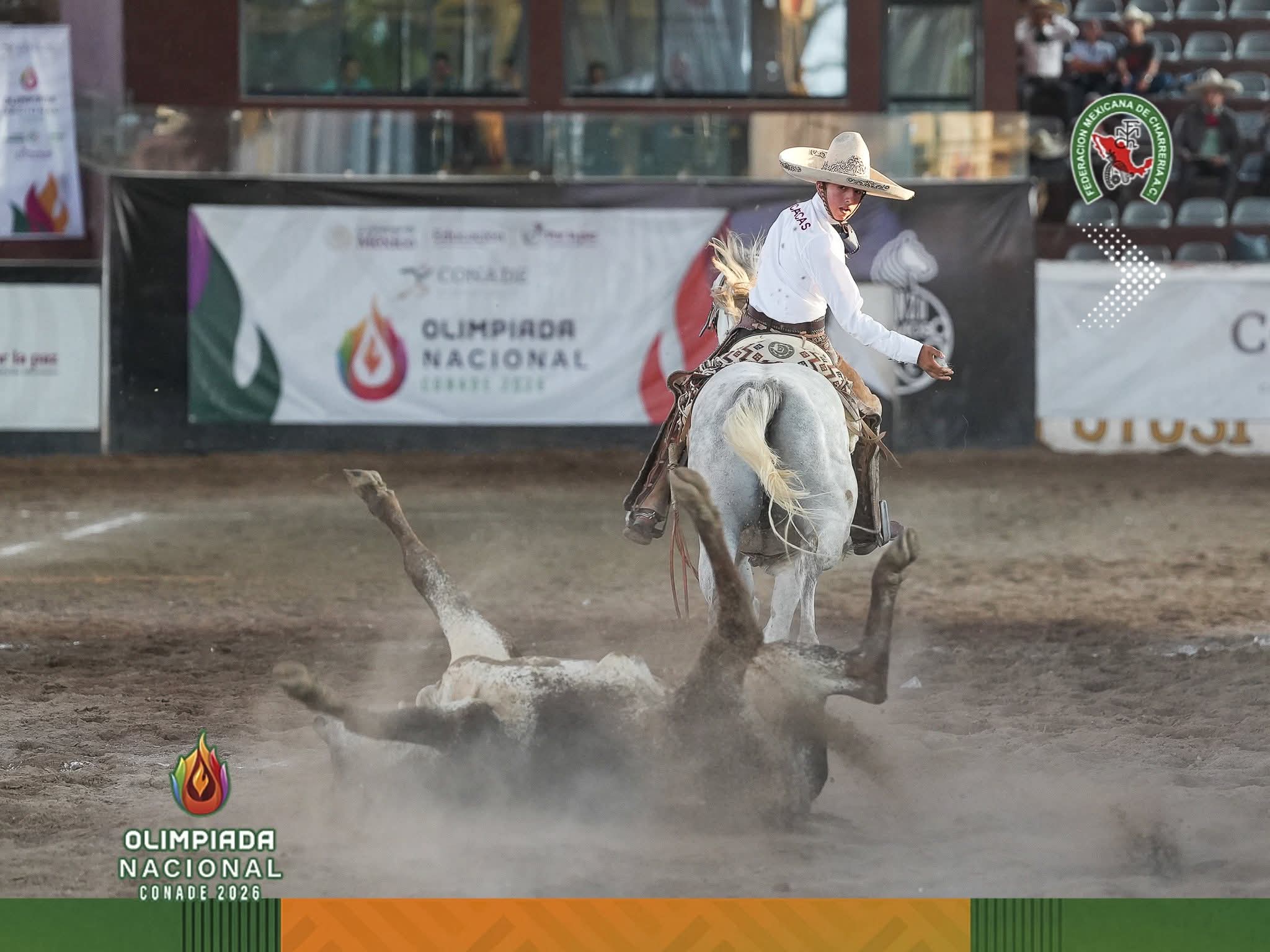 Termina Zacatecas en quinto lugar en la categoría Infantil B de la Olimpiada Nacional Conade 2026 de Charrería