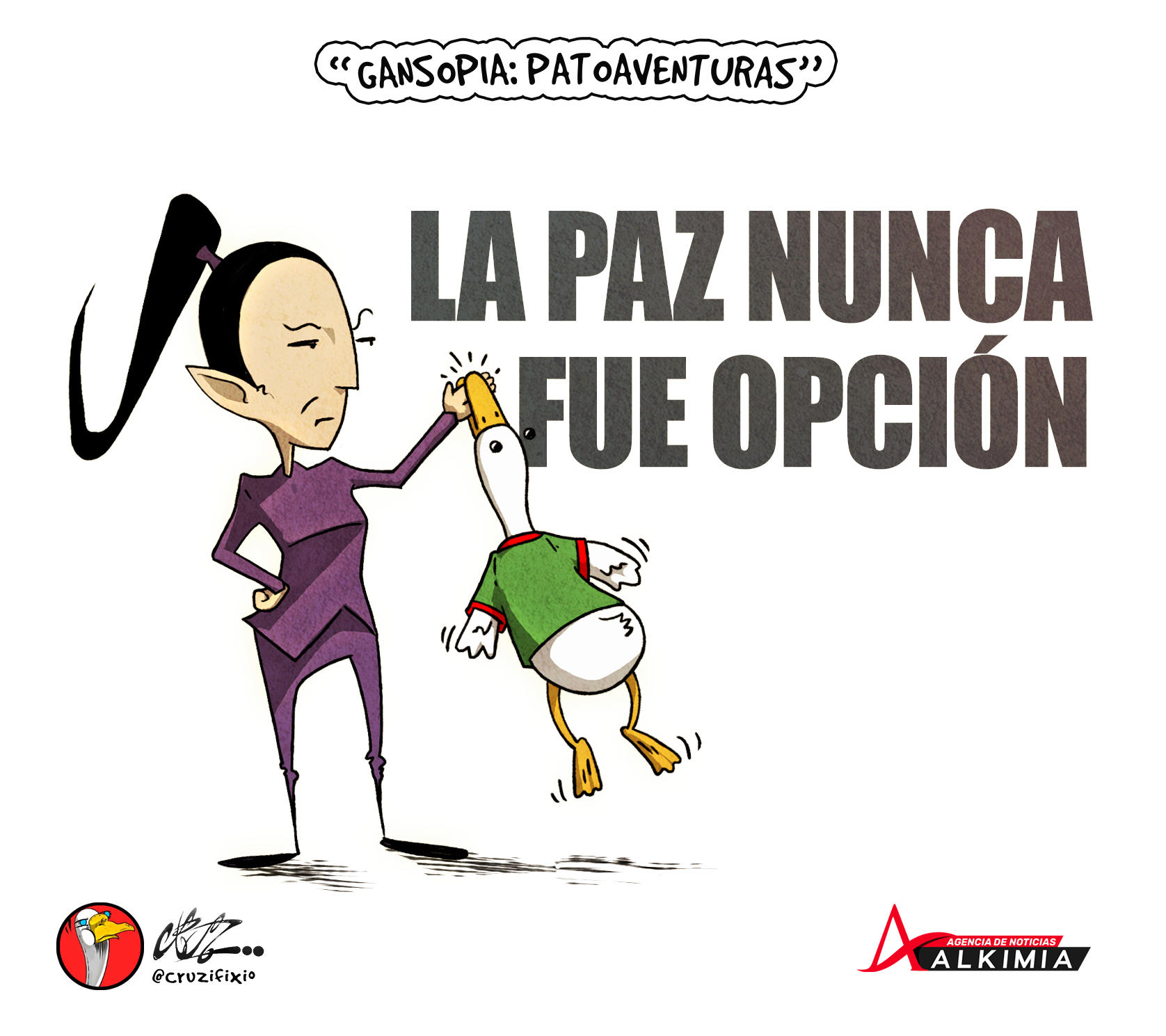 “Llega el pato Merlín a la mañanera”