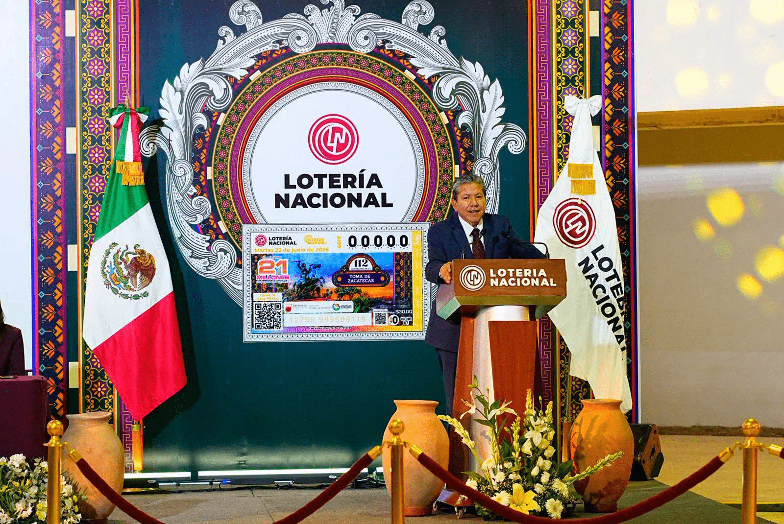 Se une Lotería Nacional a la conmemoración de la Toma de Zacatecas