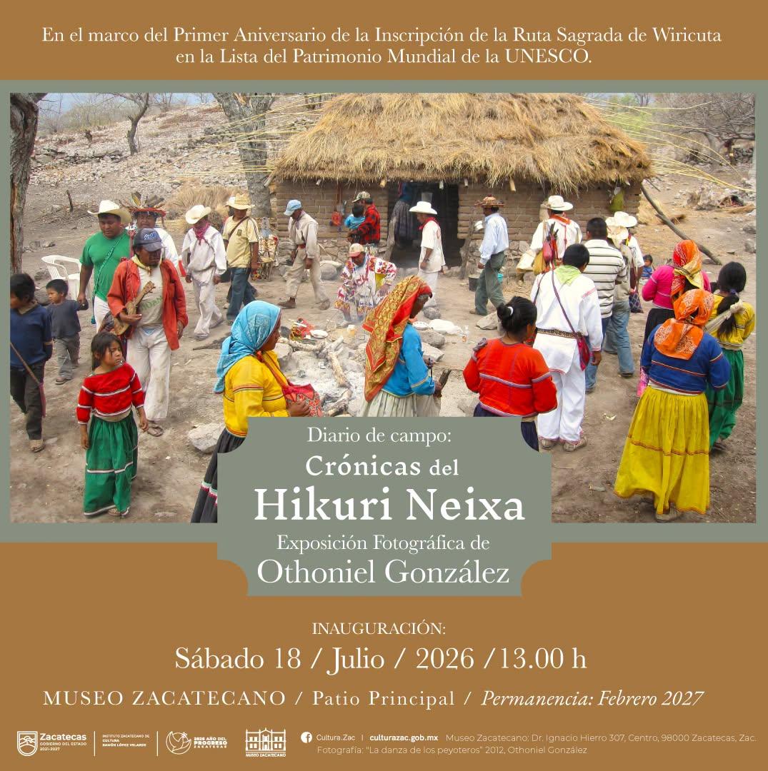 Inaugurará Museo Zacatecano exposición sobre la Ruta de Wirikuta