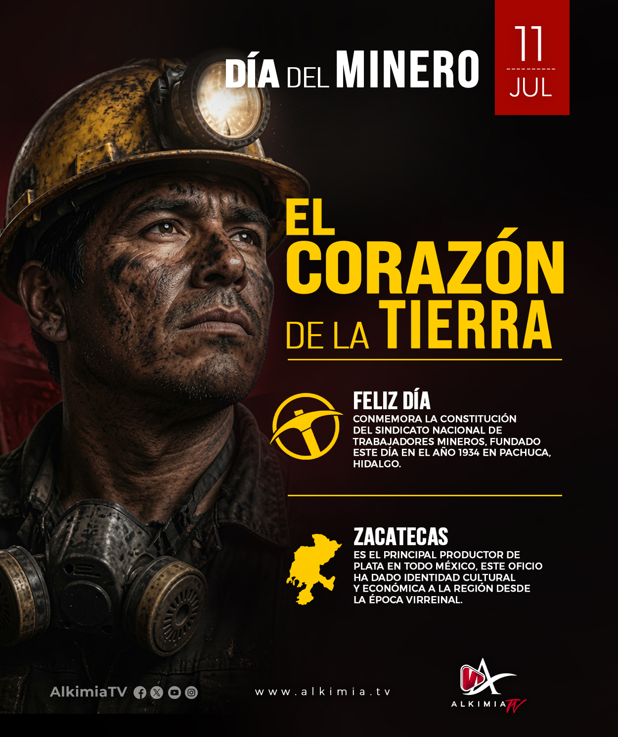 11 DE JULIO – DÍA DEL MINERO