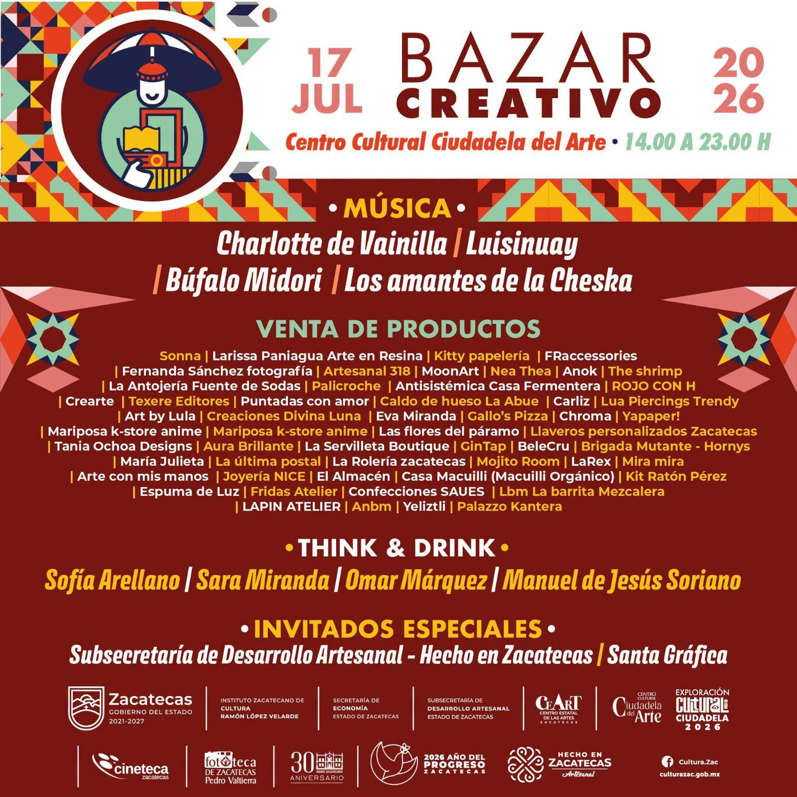 Reunirá Bazar Creativo talento local en Ciudadela del Arte