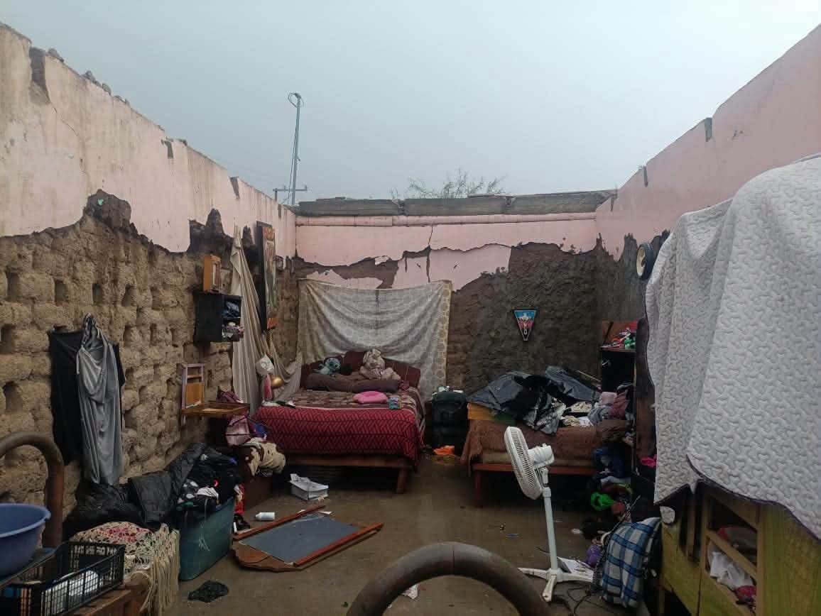 Deja tormenta daños en al menos 10 viviendas de Río Grande