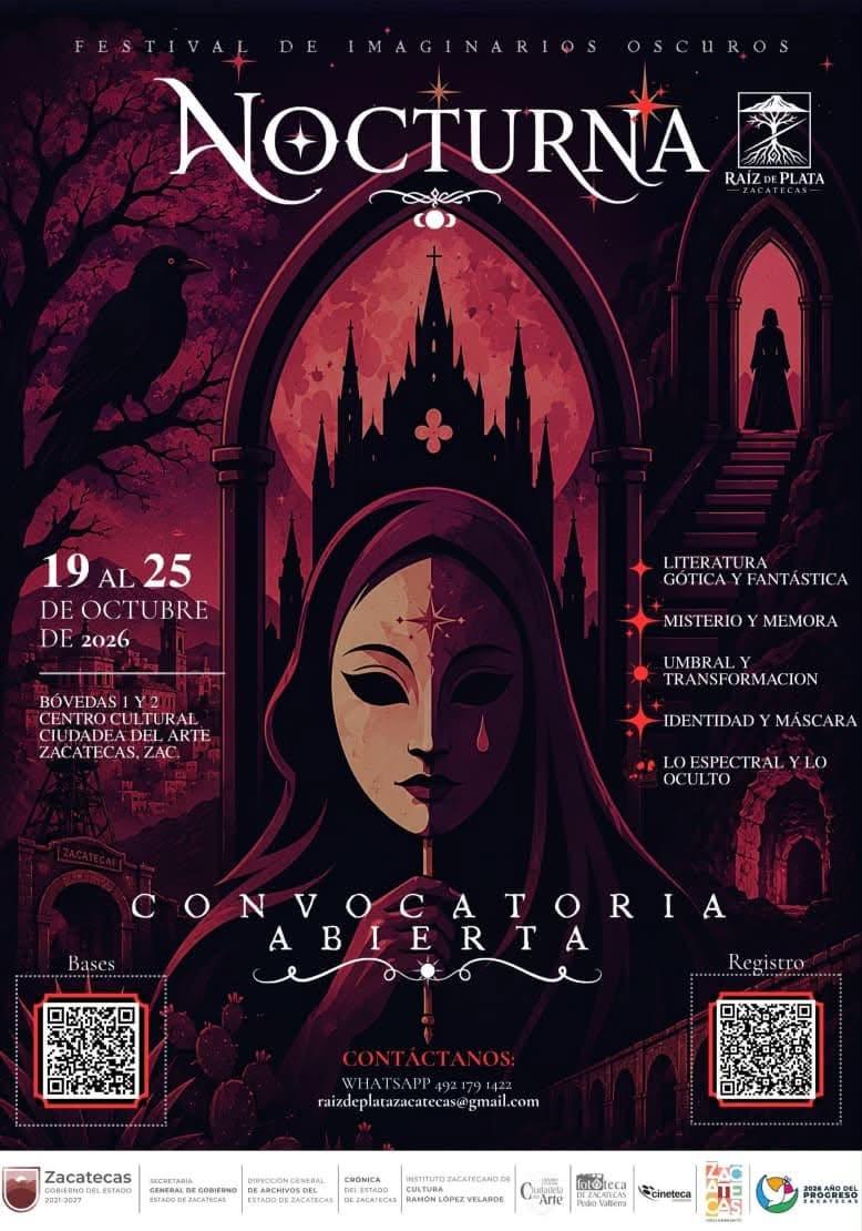 Abre Nocturna 2026 convocatoria para explorar imaginarios oscuros