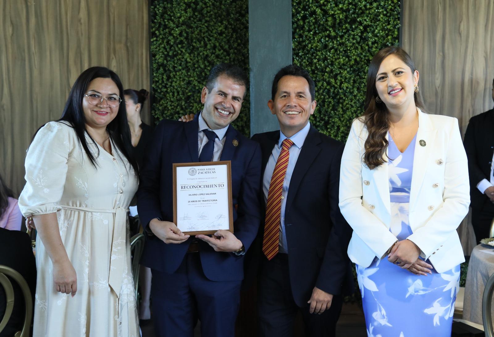 Conmemora Poder Judicial a personas juzgadoras por su trayectoria