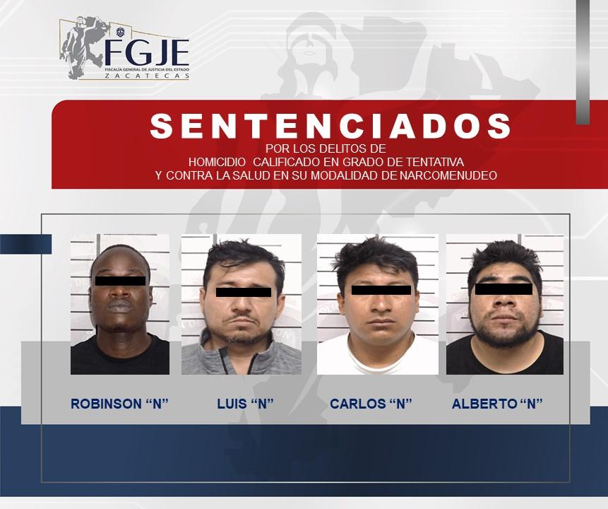 Obtiene FGJEZ condena de más de ocho años por homicidio y narcomenudeo