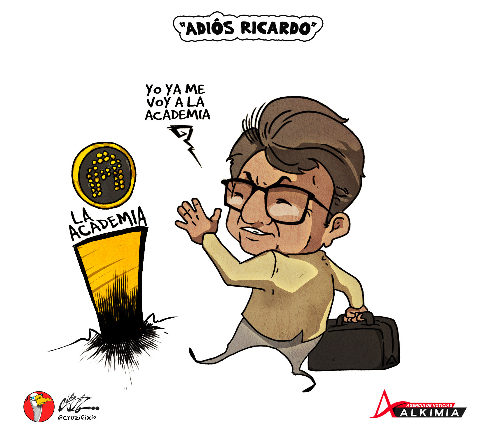 “Dice Ricardo Monreal que ya se va”.